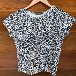 Brandy Melville cheetah/leopard print t shirt